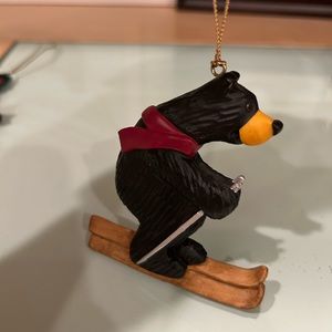 Bearfoots Bear skiing ornament